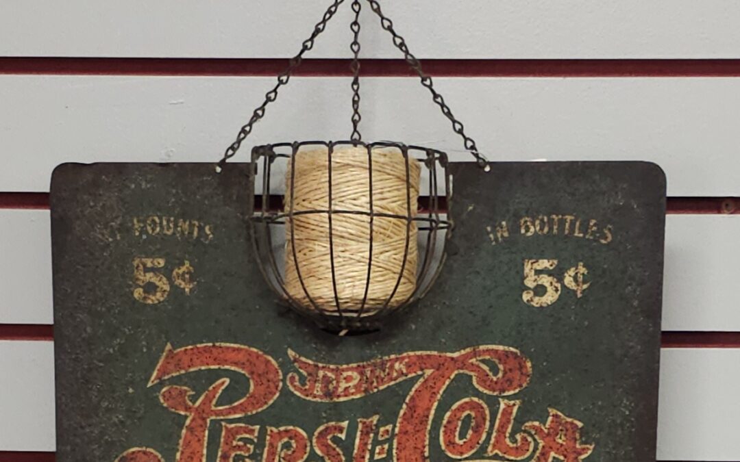 Rare 1940s Pepsi Cola Double Dot String Holder