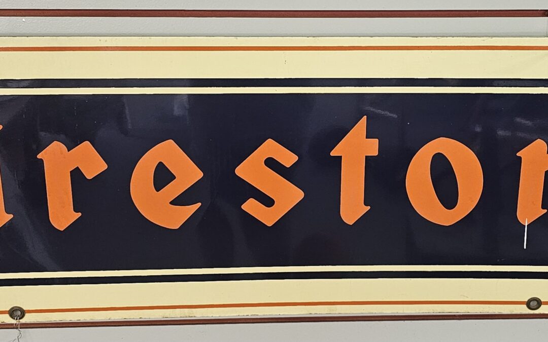 1949 Porcelain Firestone Hanging (DS) Sign