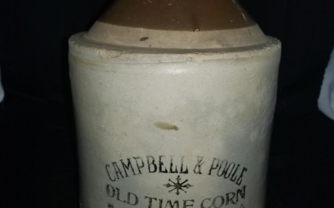 Campbell & Poole “Old Time Corn” Atlanta Liquor Jug