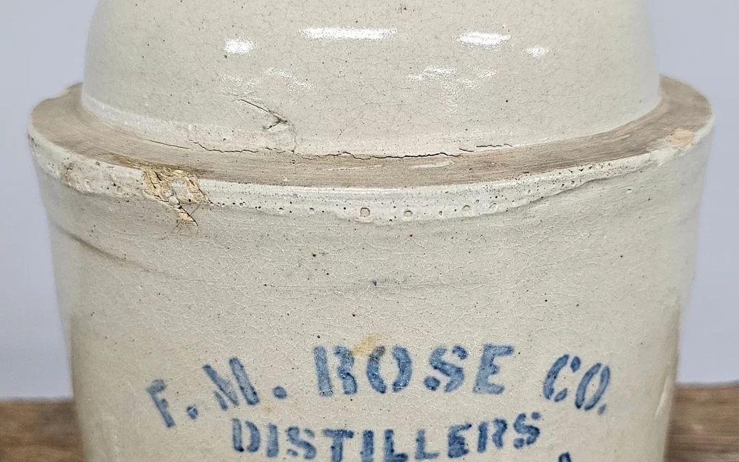 Rare FM Rose Misspelled Atlanta 1gal Liquor Jug