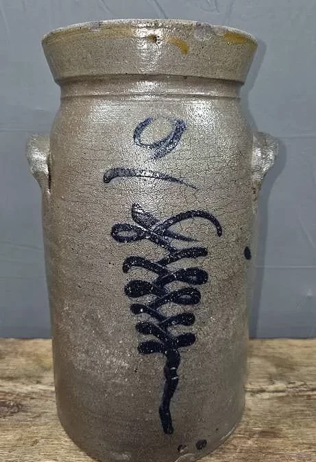 Significant CS Kline Decorated 2gal Churn Atl Ga.