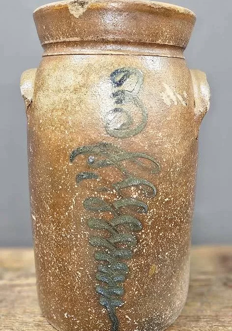 Significant CS Kline Decorated 3gal Atl Ga. Churn