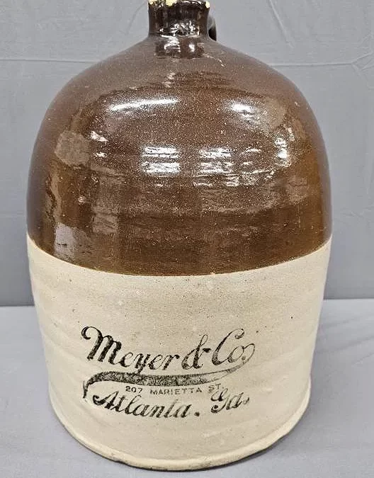 Significant Meyer & Co. Atlanta Georgia Liquor Jug