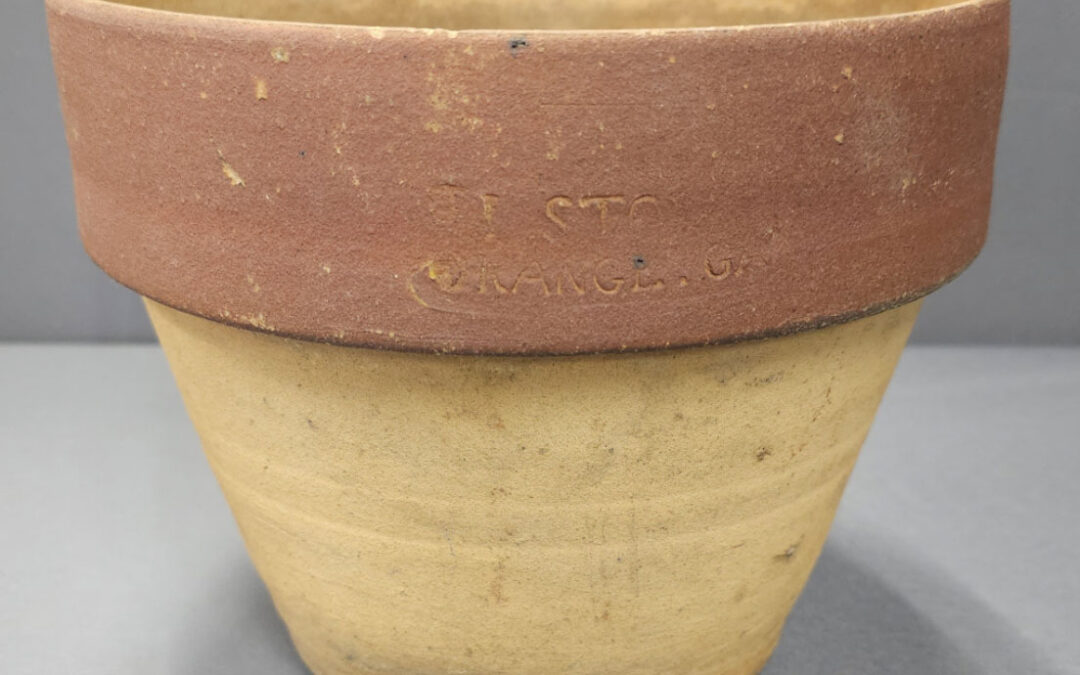 E.L. Stork Flower Pot