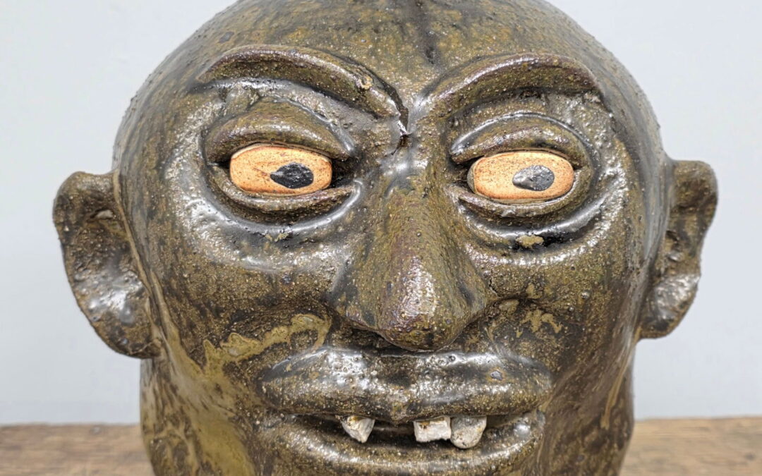 Fine Lanier Meaders Rock Tooth Face Jug