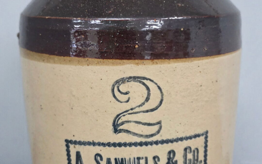2 Gallon A Samuels & Co Chatt, TN Whiskey Jug