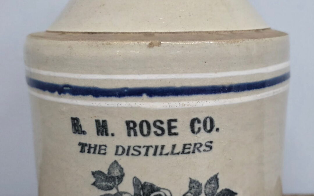 RM Rose Atlanta, GA “Aske the Revenuer” Rose Stencil Jug 1 Gallon