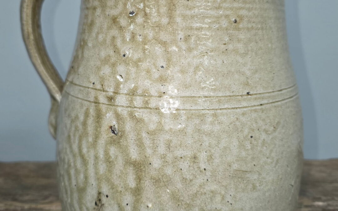 1850-60s Texas Alkaline Glazed 1gal Pitcher